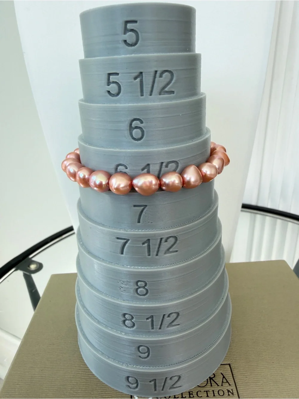 NWOT 7” Honora red, orange, champagne dyed freshwater pearl stretch bracelets!
